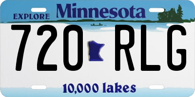MN license plate 720RLG