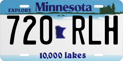 MN license plate 720RLH