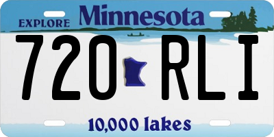 MN license plate 720RLI