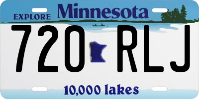 MN license plate 720RLJ