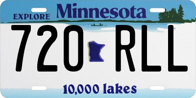 MN license plate 720RLL