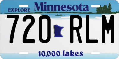 MN license plate 720RLM