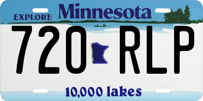 MN license plate 720RLP