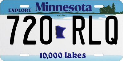 MN license plate 720RLQ