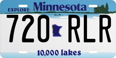 MN license plate 720RLR