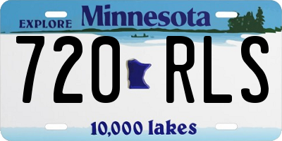MN license plate 720RLS