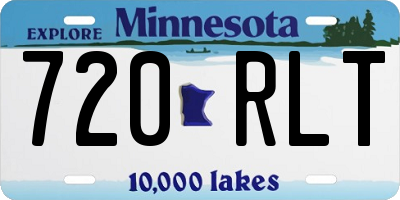MN license plate 720RLT