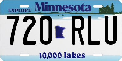 MN license plate 720RLU