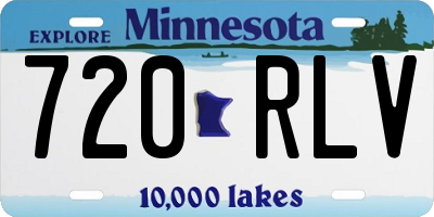 MN license plate 720RLV