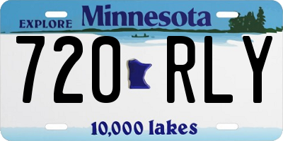MN license plate 720RLY
