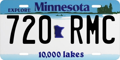 MN license plate 720RMC
