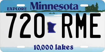 MN license plate 720RME