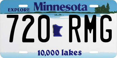 MN license plate 720RMG