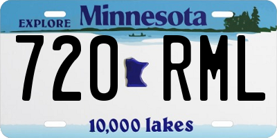 MN license plate 720RML
