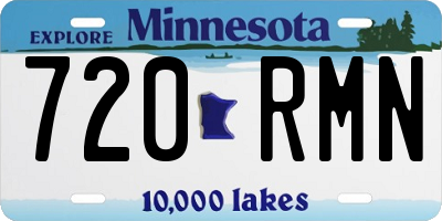 MN license plate 720RMN