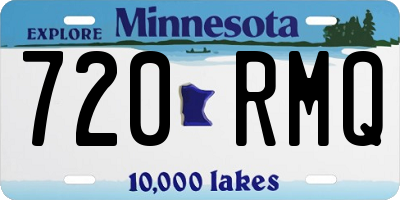 MN license plate 720RMQ