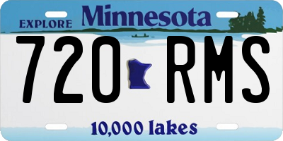 MN license plate 720RMS