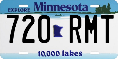 MN license plate 720RMT
