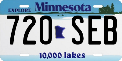 MN license plate 720SEB