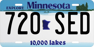 MN license plate 720SED