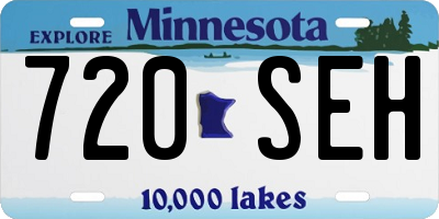 MN license plate 720SEH