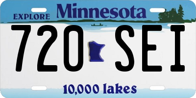 MN license plate 720SEI