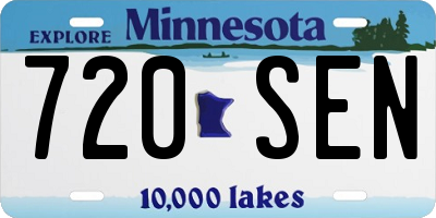 MN license plate 720SEN