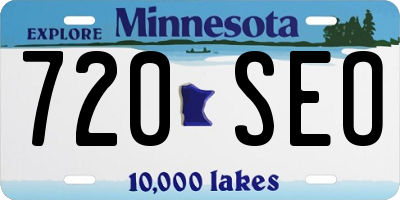 MN license plate 720SEO