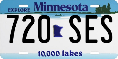MN license plate 720SES