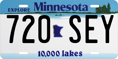 MN license plate 720SEY