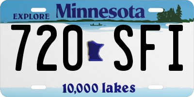 MN license plate 720SFI
