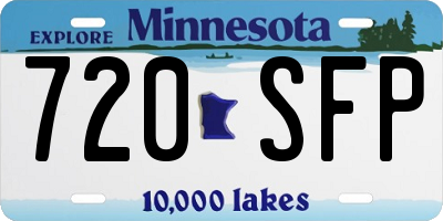 MN license plate 720SFP
