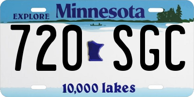 MN license plate 720SGC