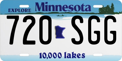 MN license plate 720SGG