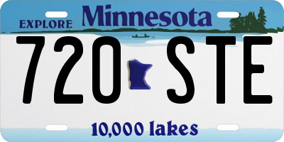 MN license plate 720STE