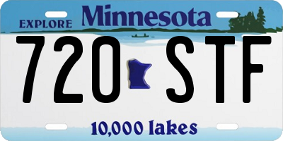 MN license plate 720STF