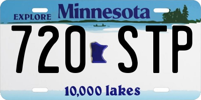 MN license plate 720STP