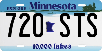 MN license plate 720STS