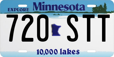 MN license plate 720STT