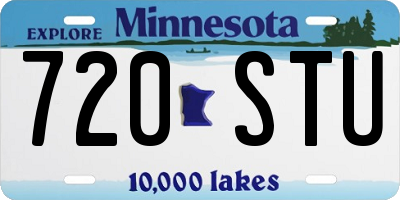 MN license plate 720STU