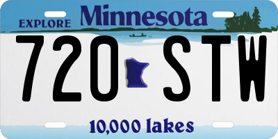 MN license plate 720STW