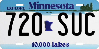 MN license plate 720SUC