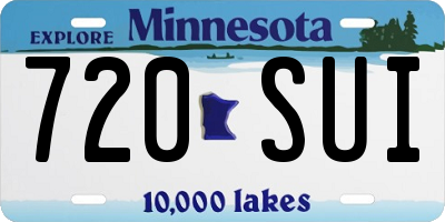 MN license plate 720SUI