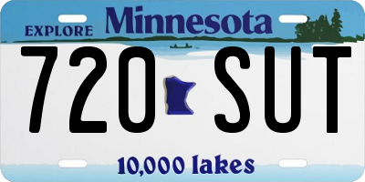 MN license plate 720SUT