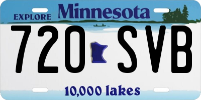 MN license plate 720SVB