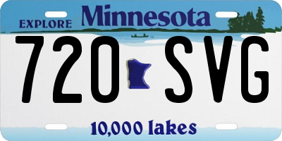 MN license plate 720SVG