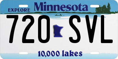 MN license plate 720SVL