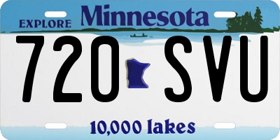 MN license plate 720SVU