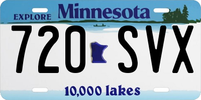 MN license plate 720SVX