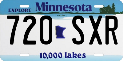 MN license plate 720SXR